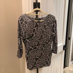 INC Pullover Top with Zipper Trim